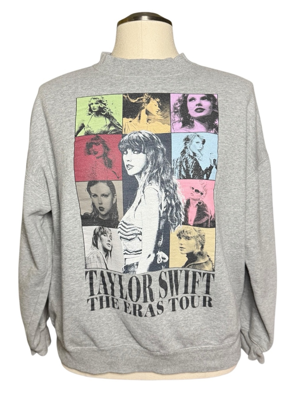 Taylor Swift The Eras Tour Gray Crewneck Fall Sweater